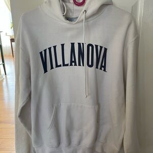 Villanova White Hoodie Sweater
